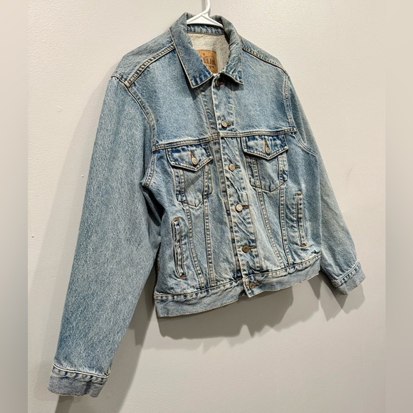 Vintage GAP Blue Jeans Denim Raw Jacket Classic Y2K Trucker 90s Style/men size S - Picture 6 of 13